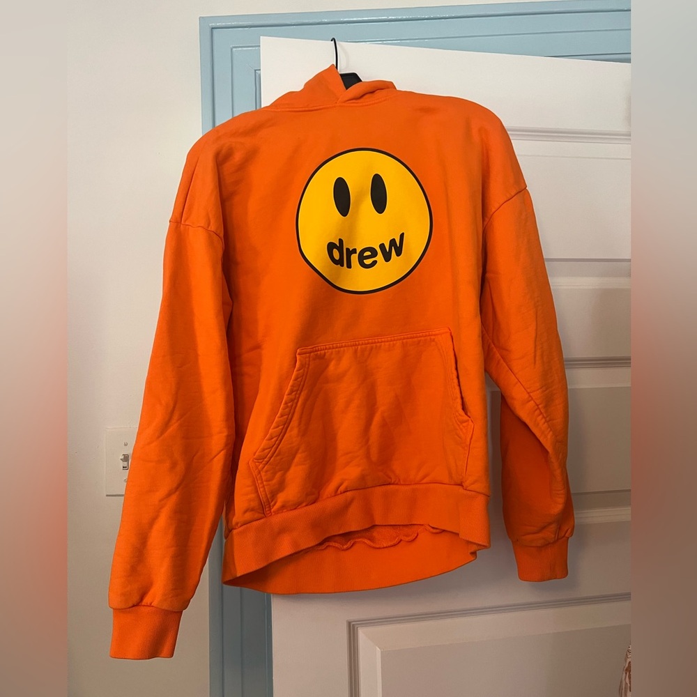 Drew house orange hoodie